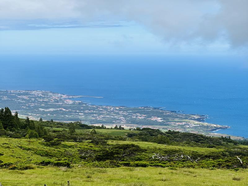 Pico coast from the central part of the island