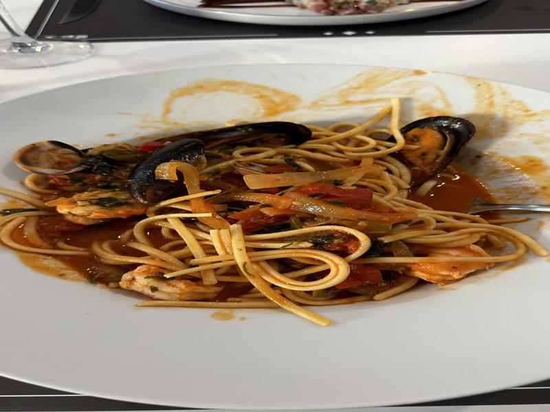 Fresh pasta seafood