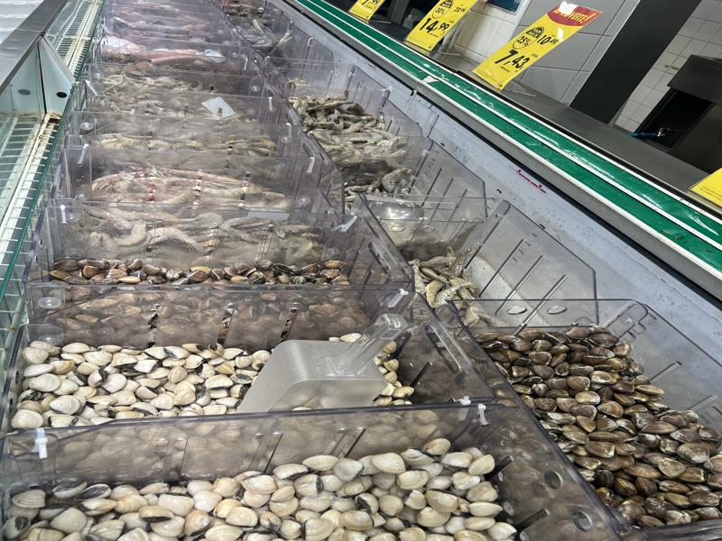 Seafood at the grocery store