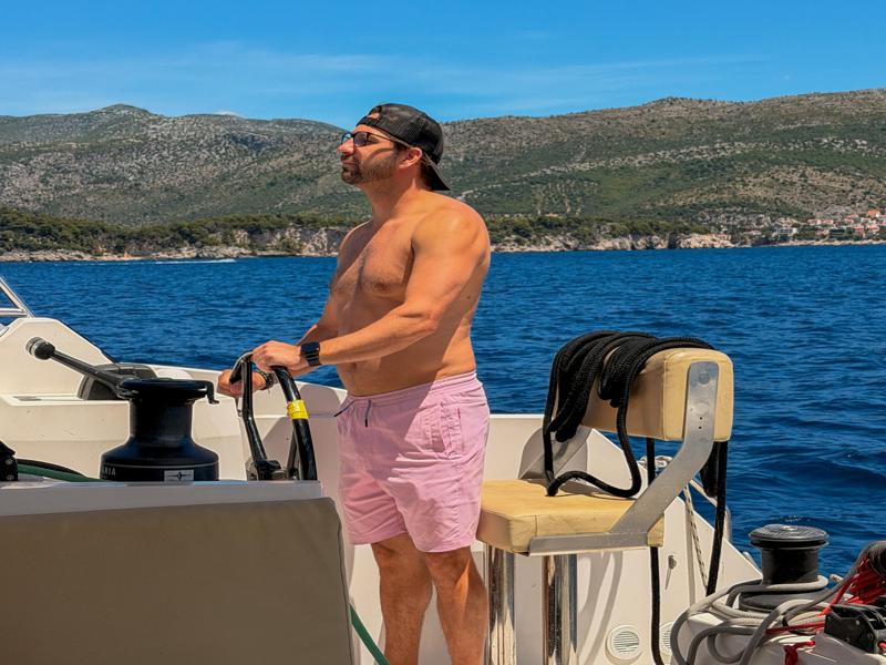 Steering the boat