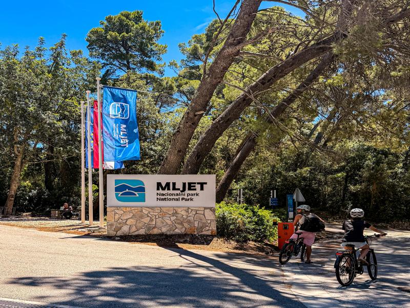 We had e-bikes to get around the National Park