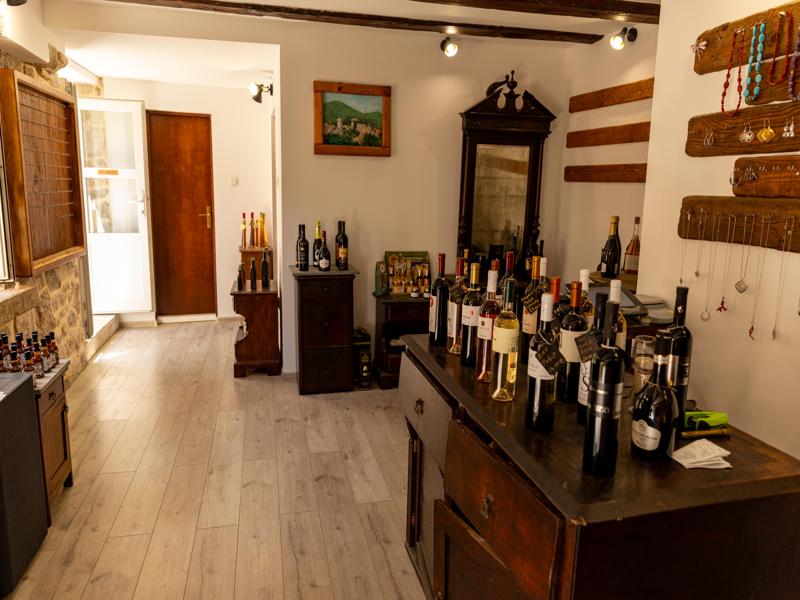 Small wine and olive oil shop