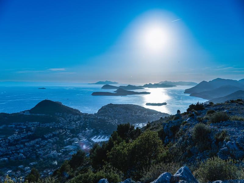 You could see the islands we had just come from