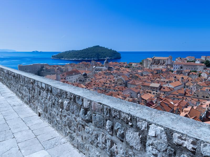 Rooftops from the wall