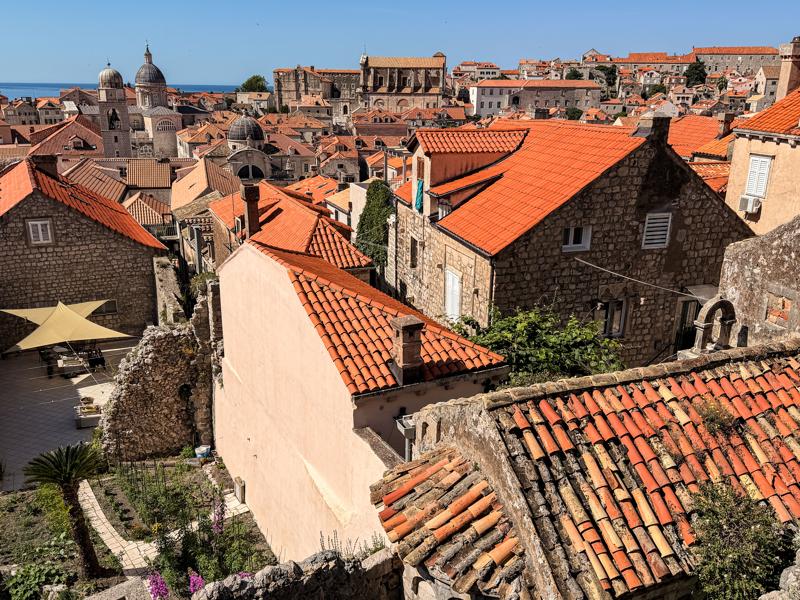 Walking the city wall is a major attraction in Dubrovnik