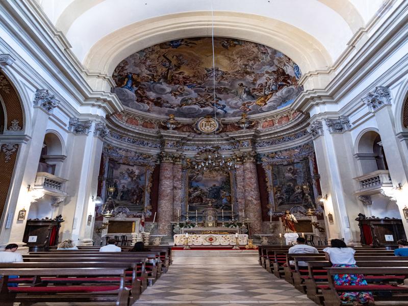 Inside the cathedral