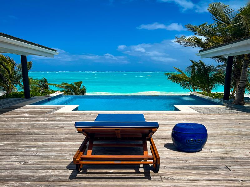 Rental house pool view