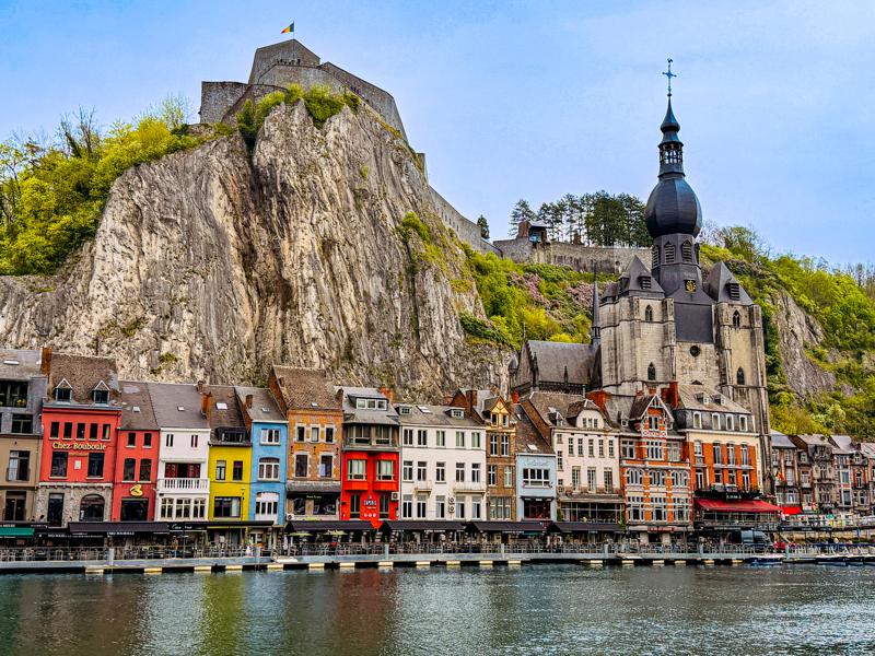 Dinant cathedral and citadel