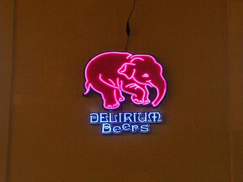 Pink elephant is the Delirium logo