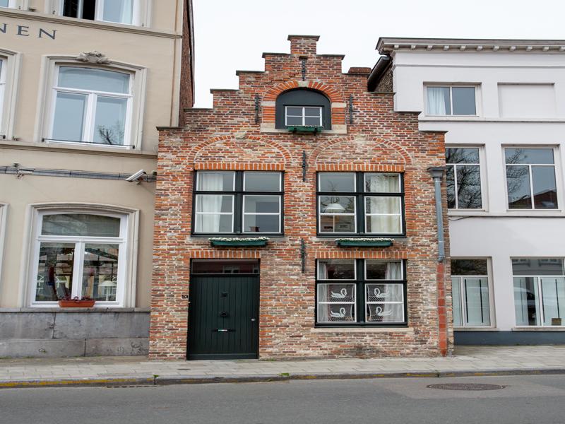 Old home between the modern