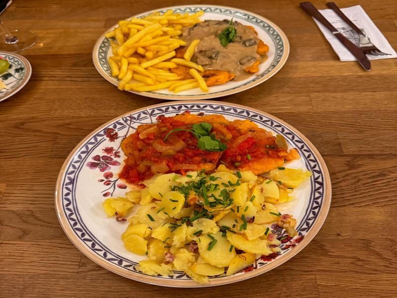 Schnitzel for dinner