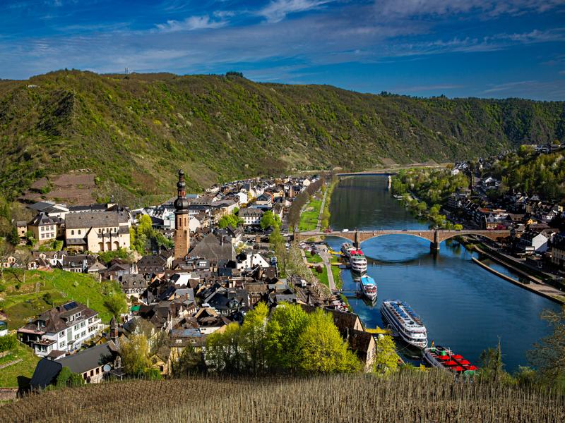 The river from the castle hill