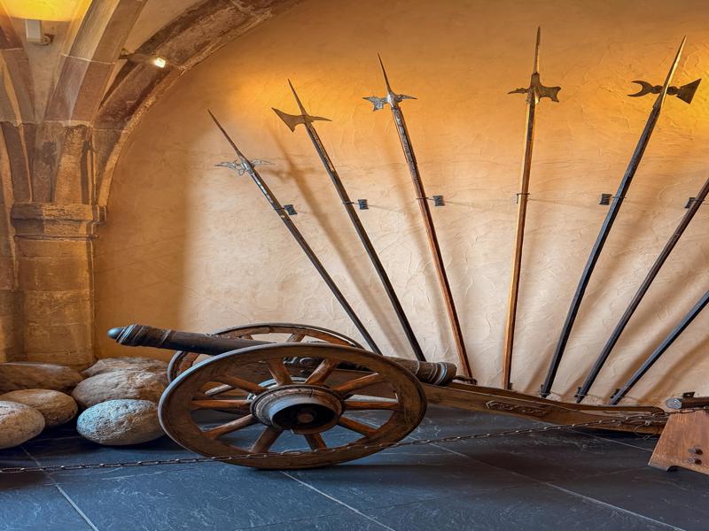 Inside the castle
