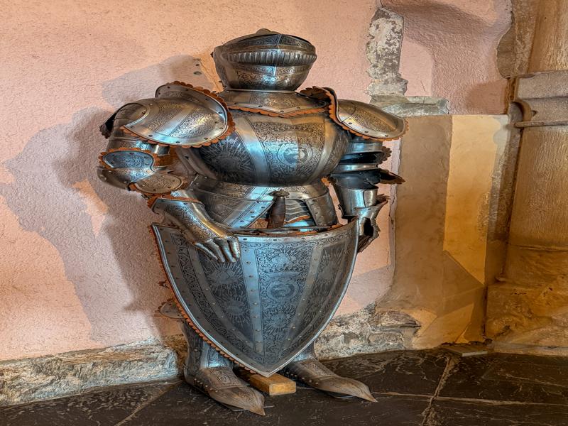 Castle armor on display