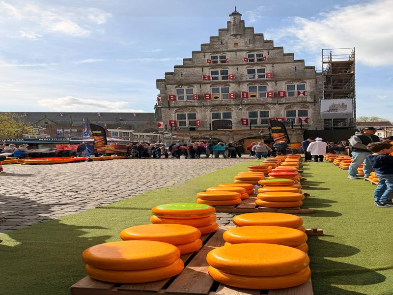 Cheese at Gouda market square