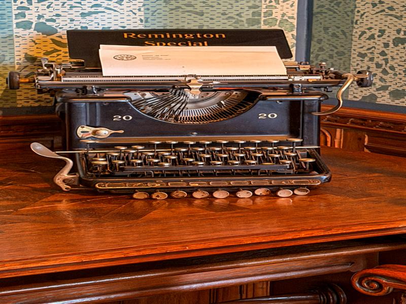 An old typewriter