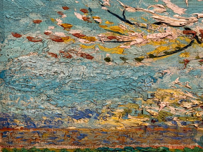 Up close to a painting