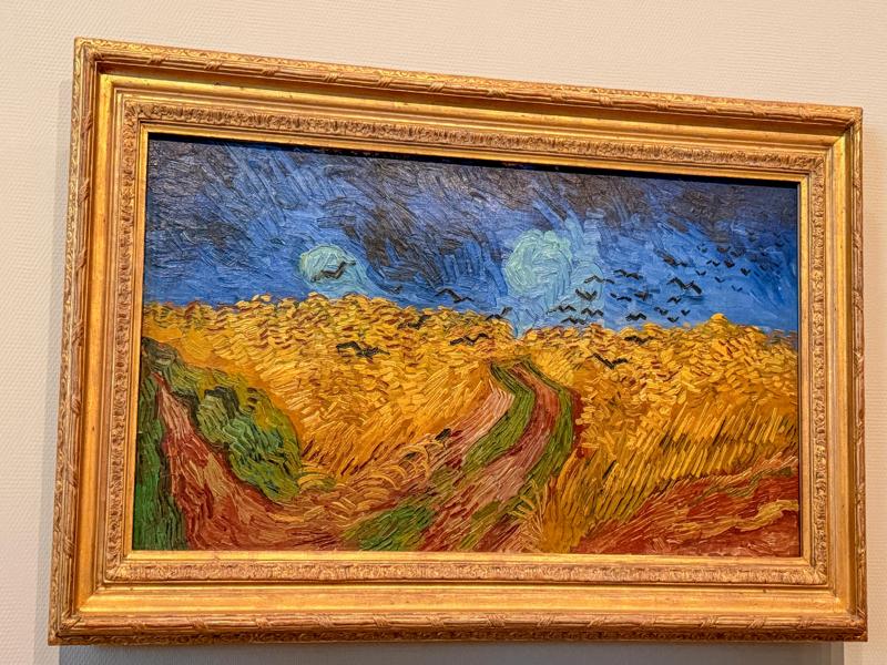 One his final paintings