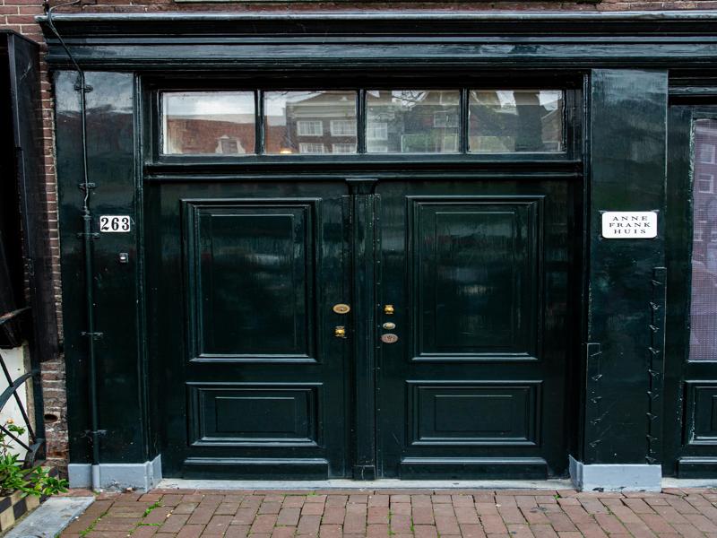 No inside pictures allowed but here is the original door
