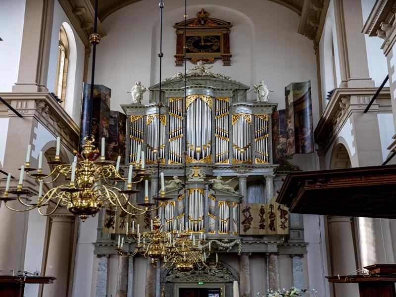 Pipe organ in an Amsterdam cathedral