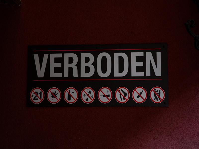 Lots of things forbidden