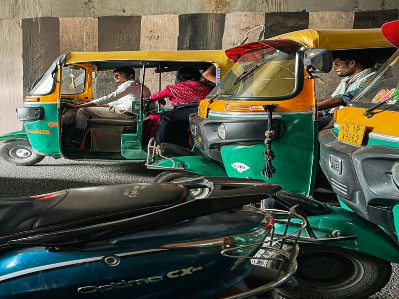 Delhi tuk-tuks