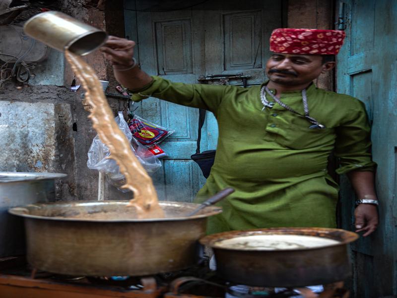 Chai walla we bought tea from