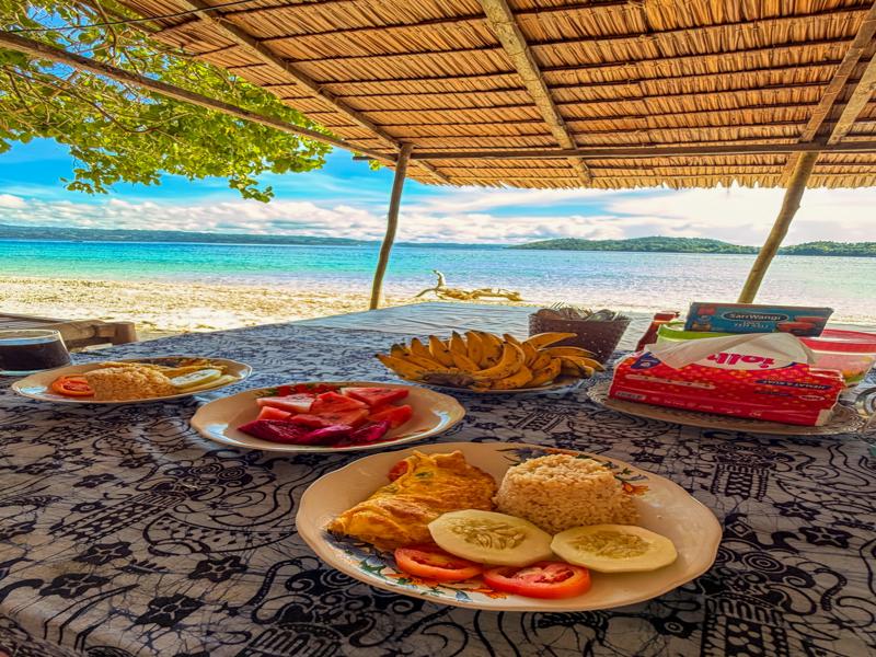 Breakfast with an amazing view