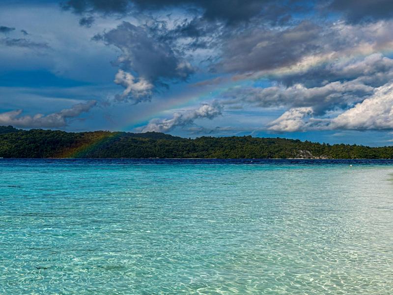 Rainbow across the water
