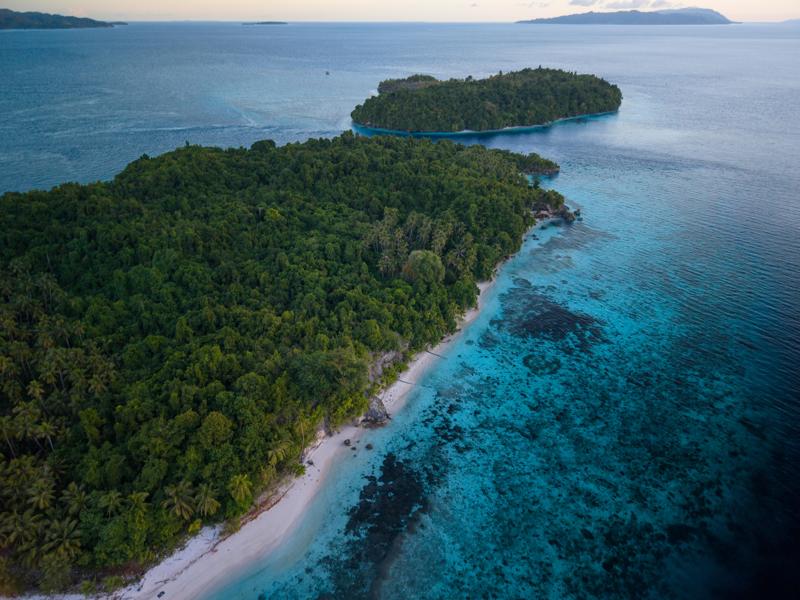 More of our island from the drone