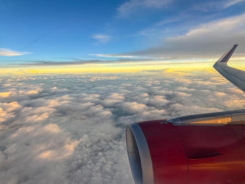 Sunset from the plane