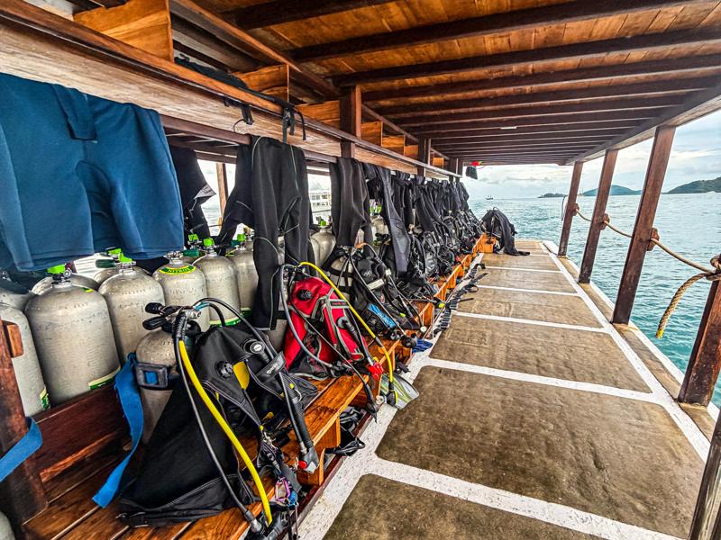 The dive boat was the most organized ever!