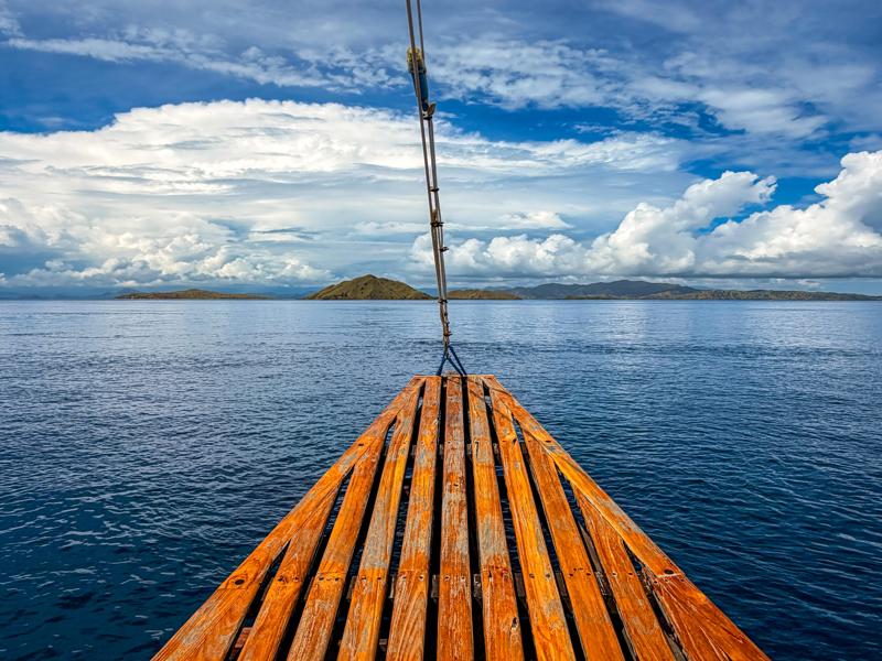 View from the bow