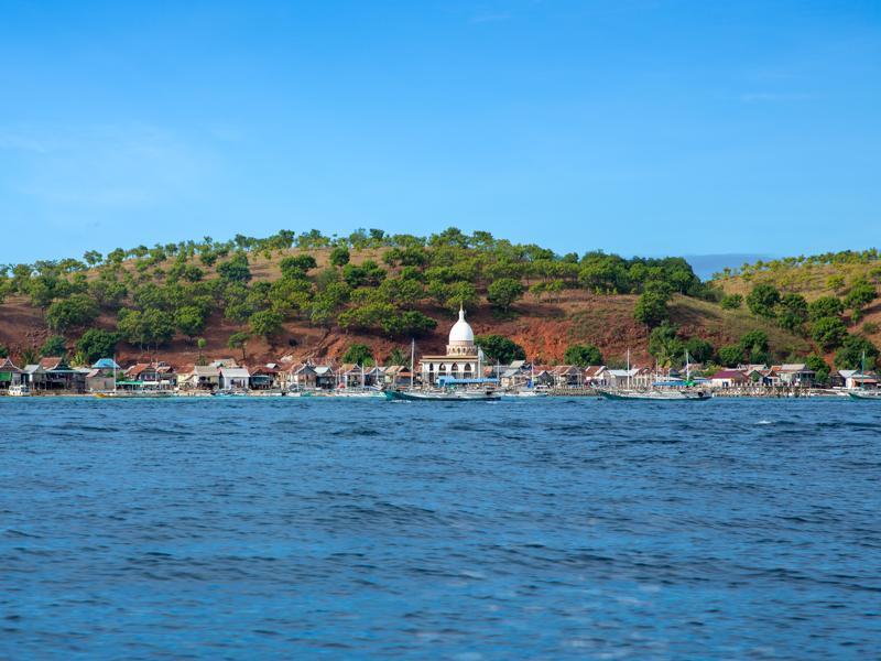 Fishing town on a small island