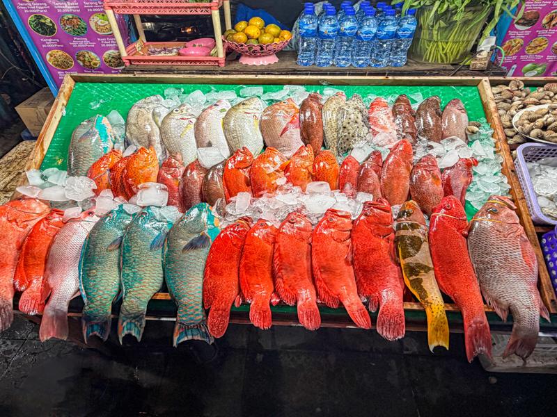 Back to the fish market for dinner