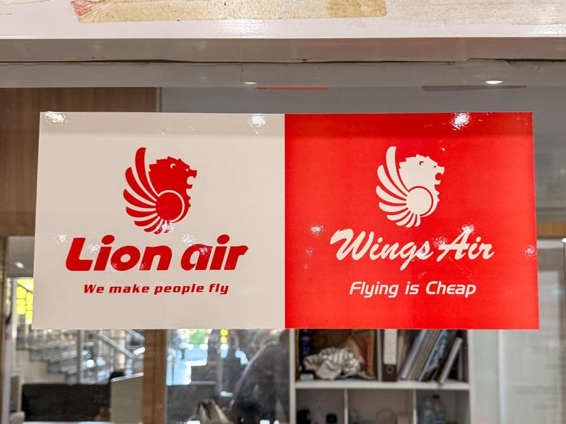 The airlines in Manado