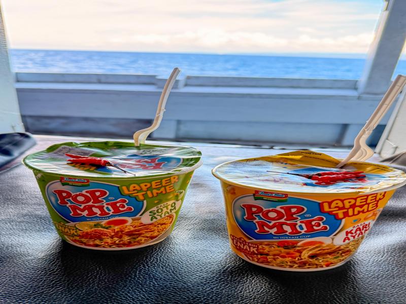 The noodle cups were very good!