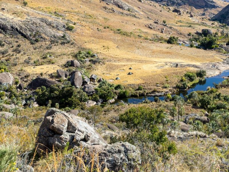 The campsite in the valley