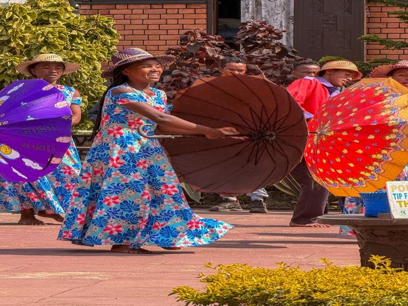 They had dancing and music
