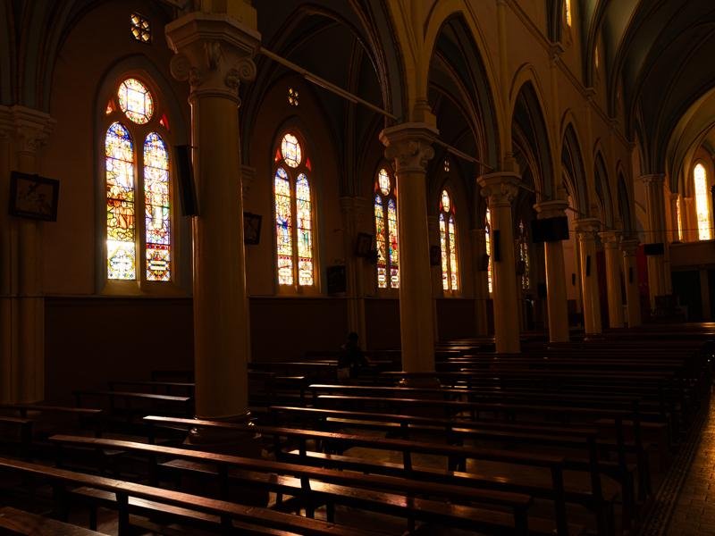 Inside the cathedral