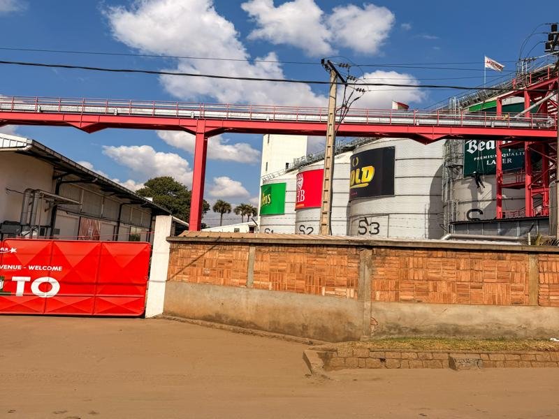 The beer brewery outside Antsirabe making beer for the whole country
