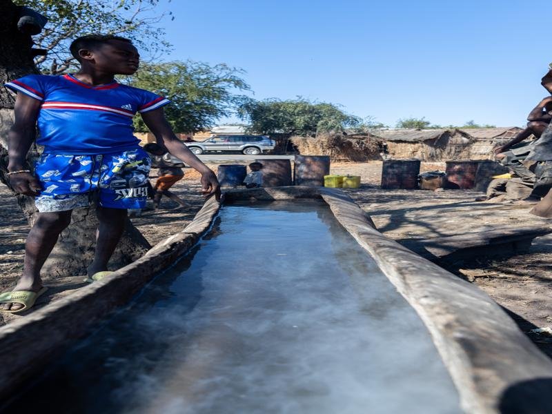 Water being used to cool the pipe