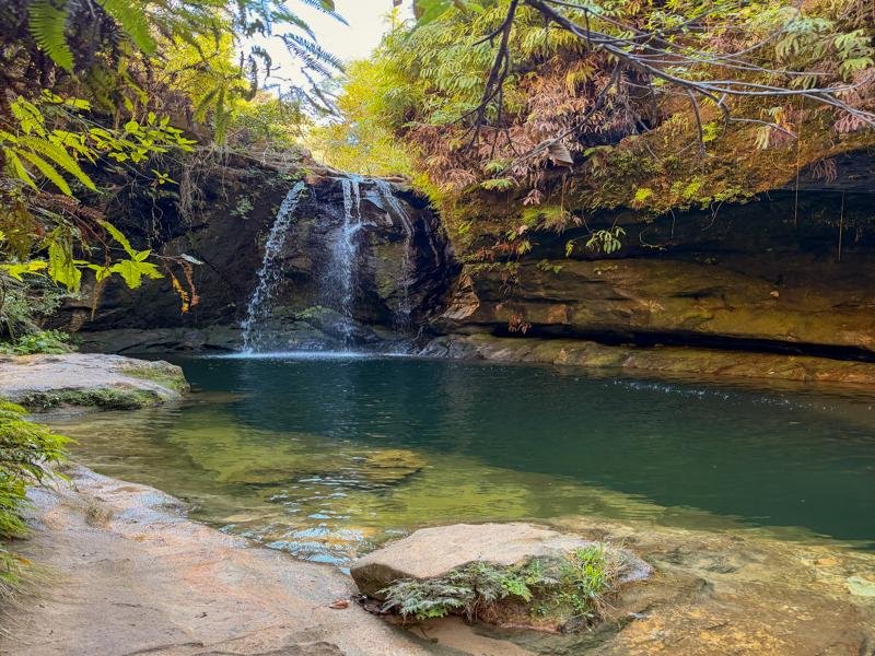 We reached two small pools where we could take a swim