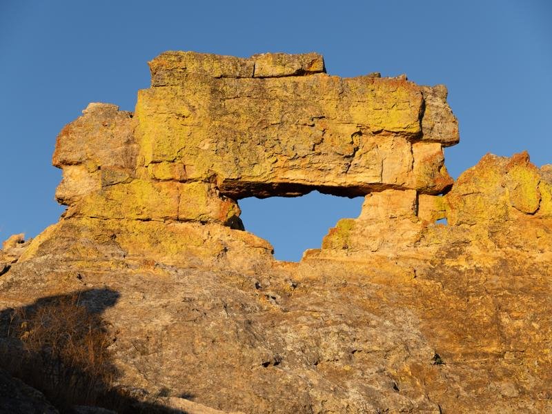 We visited the window, a popular sunset spot