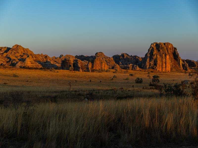 Sunset over Isalo NP