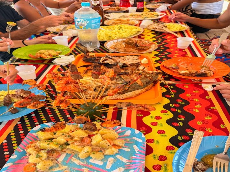 Another feast for lunch before heading back to Nosy Be