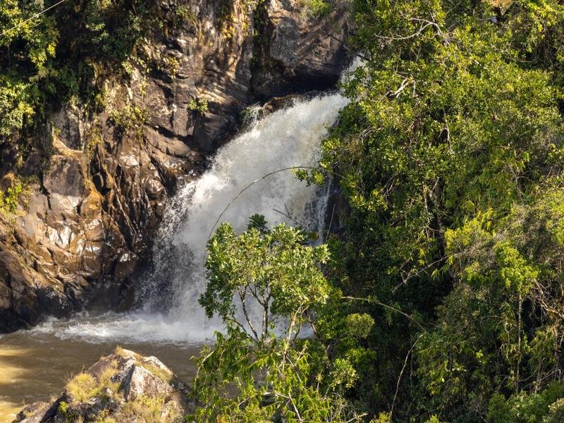 Waterfall on the river