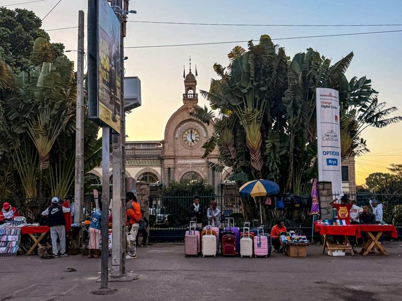Train station in downtown Antananarivo