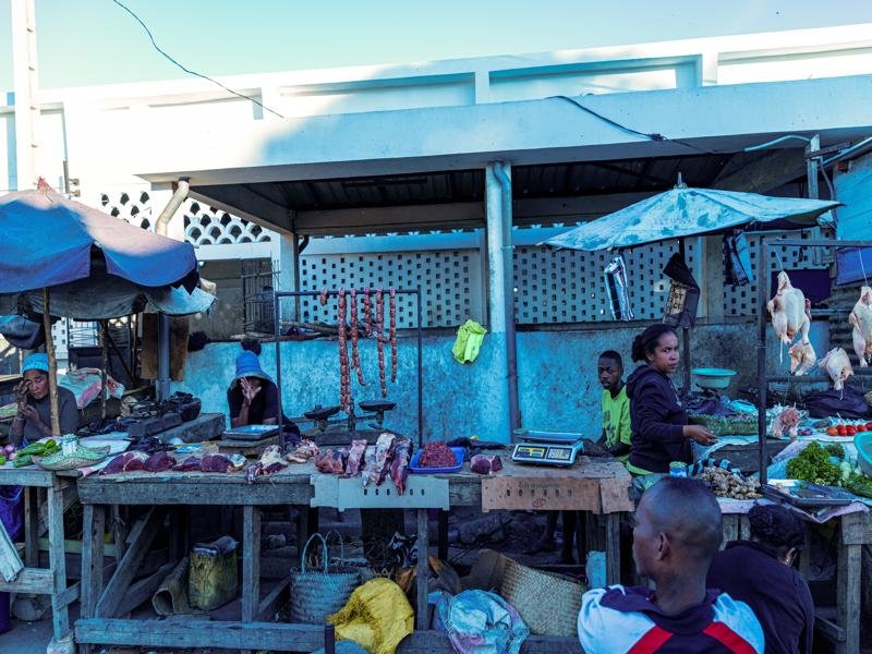 We walked through the town and found another small market street