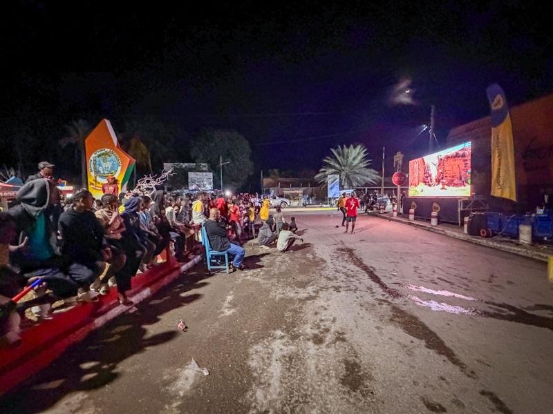 It was the World Cup finale, so people set up parties on the street